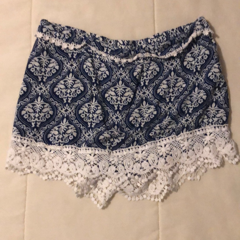 patterned skort